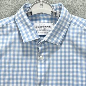 Mizzen Main Shirt Mens XXL White Blue Leeward Standard Fit Performance Casual *